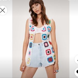 Nasty Gal Crochet Tank Top size m/I
